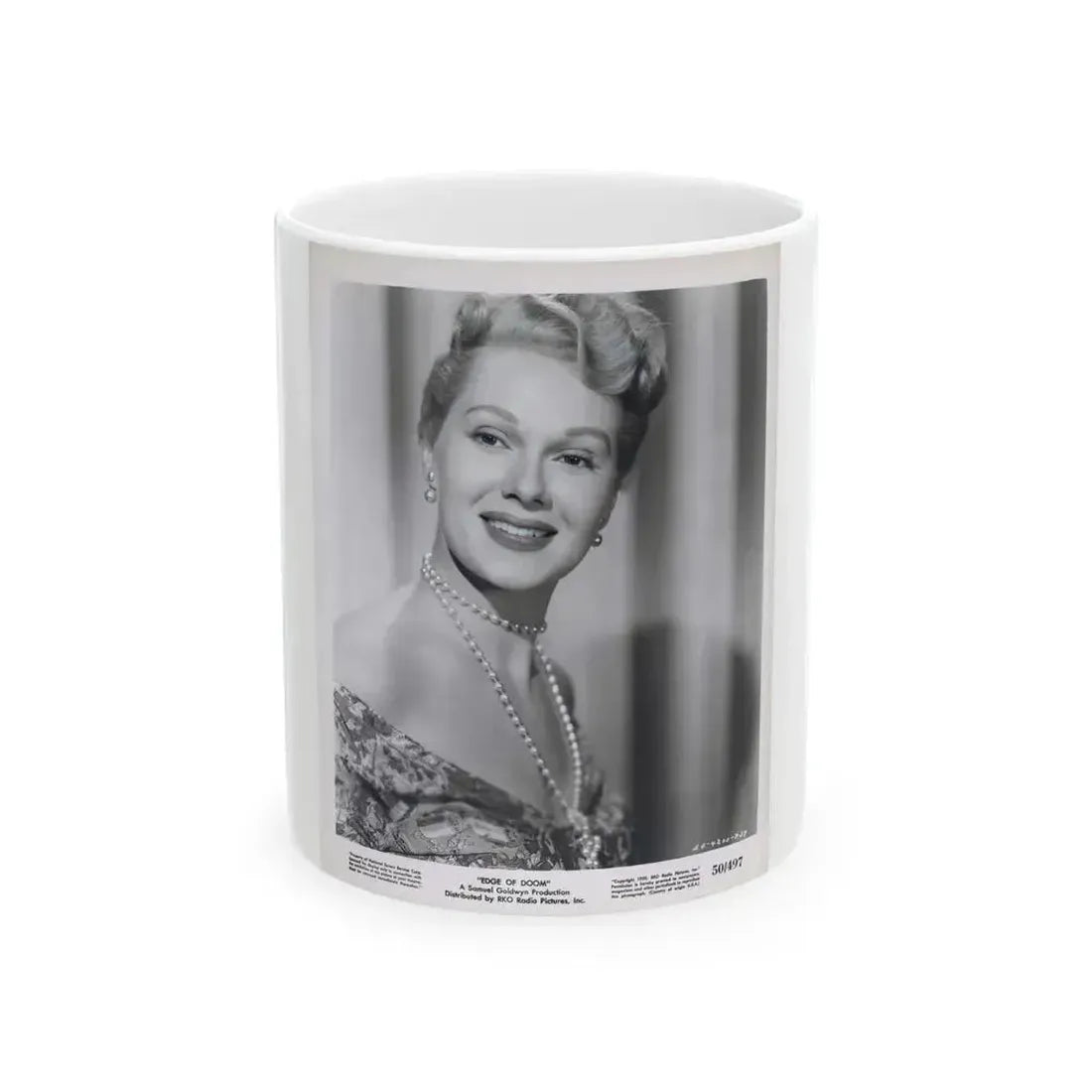 Adele Jergens #195 (Vintage Female Icon) White Coffee Mug 11oz - Go Mug Yourself
