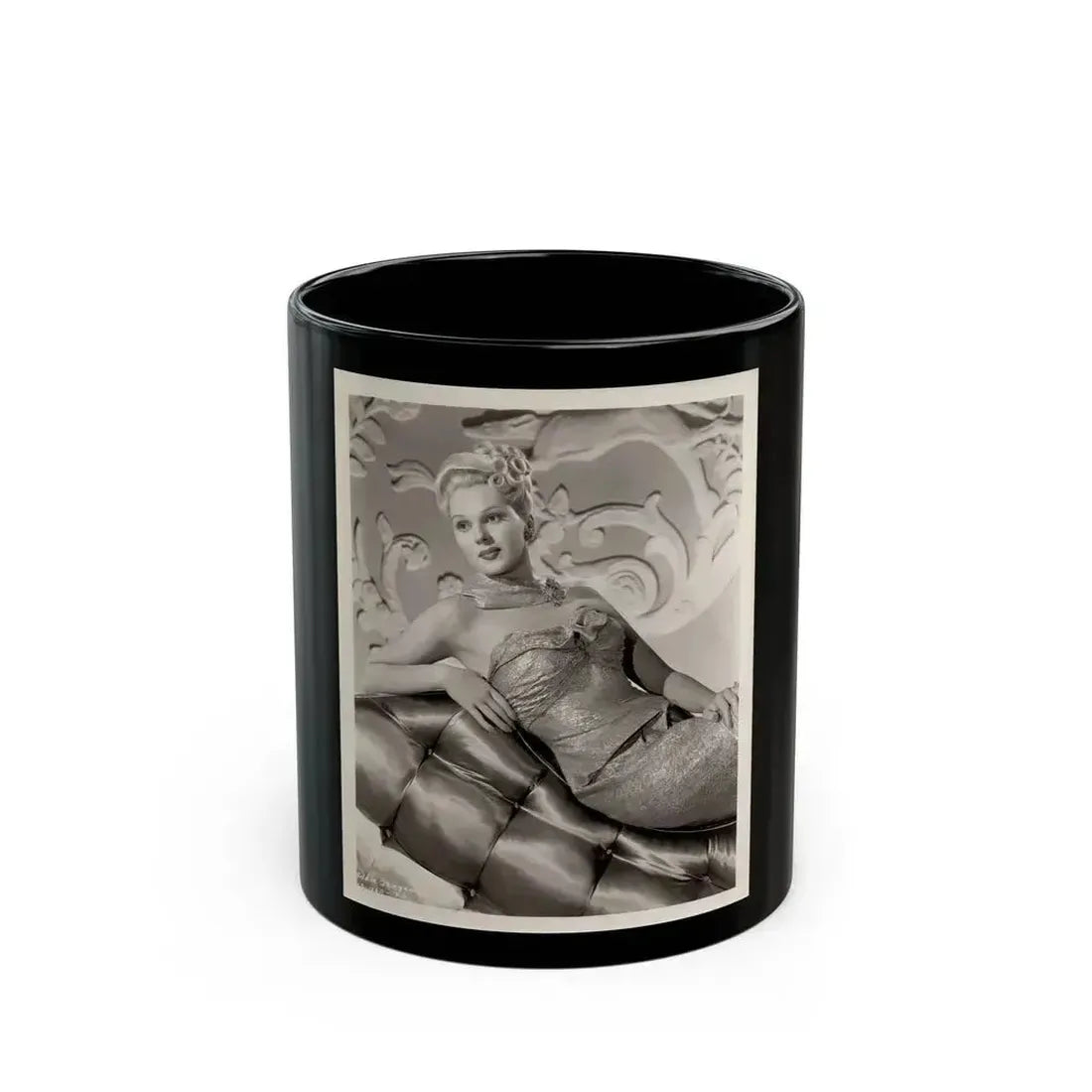 Adele Jergens #199 (Vintage Female Icon) Black Coffee Mug 11oz - Go Mug Yourself