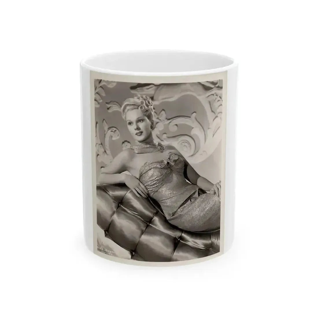 Adele Jergens #199 (Vintage Female Icon) White Coffee Mug 11oz - Go Mug Yourself