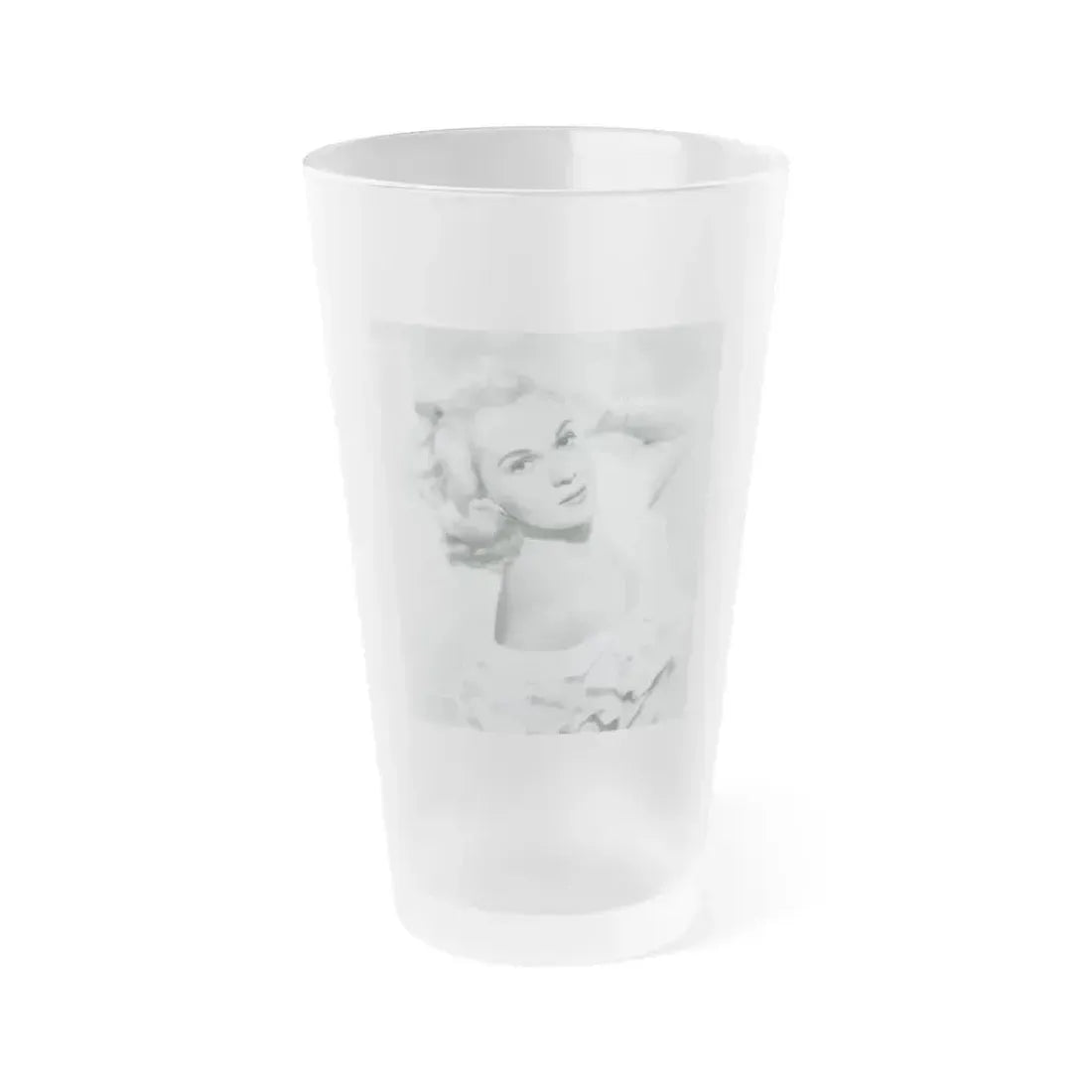 Adele Jergens #203 (Vintage Female Icon) Frosted Pint Glass 16oz 16oz Frosted - Go Mug Yourself