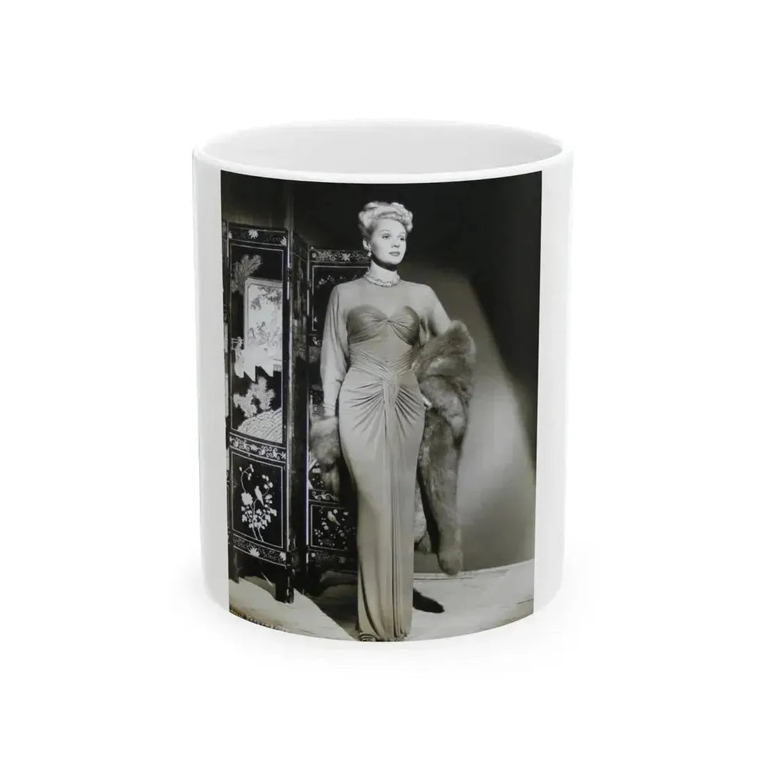 Adele Jergens #206 (Vintage Female Icon) White Coffee Mug 11oz - Go Mug Yourself