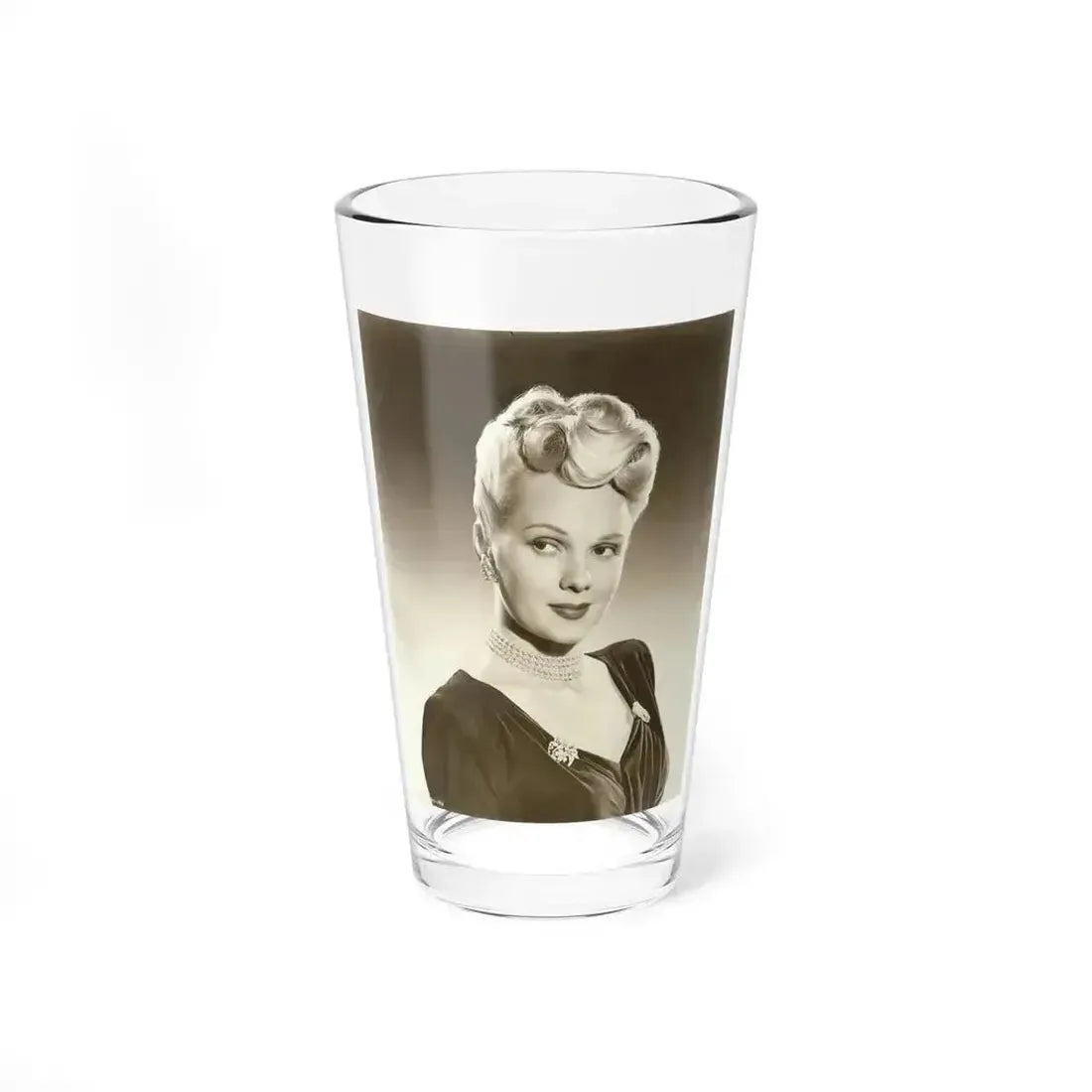 Adele Jergens #208 (Vintage Female Icon) Pint Glass 16oz 16oz - Go Mug Yourself