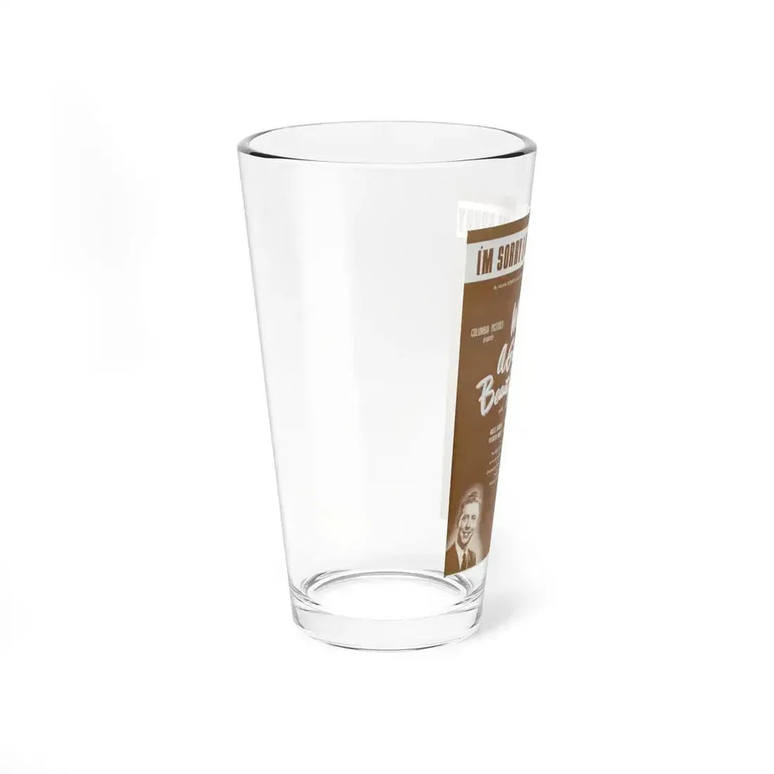 Adele Jergens #21 - B&W Tinted Movie Add (Vintage Female Icon) Pint Glass 16oz - Go Mug Yourself