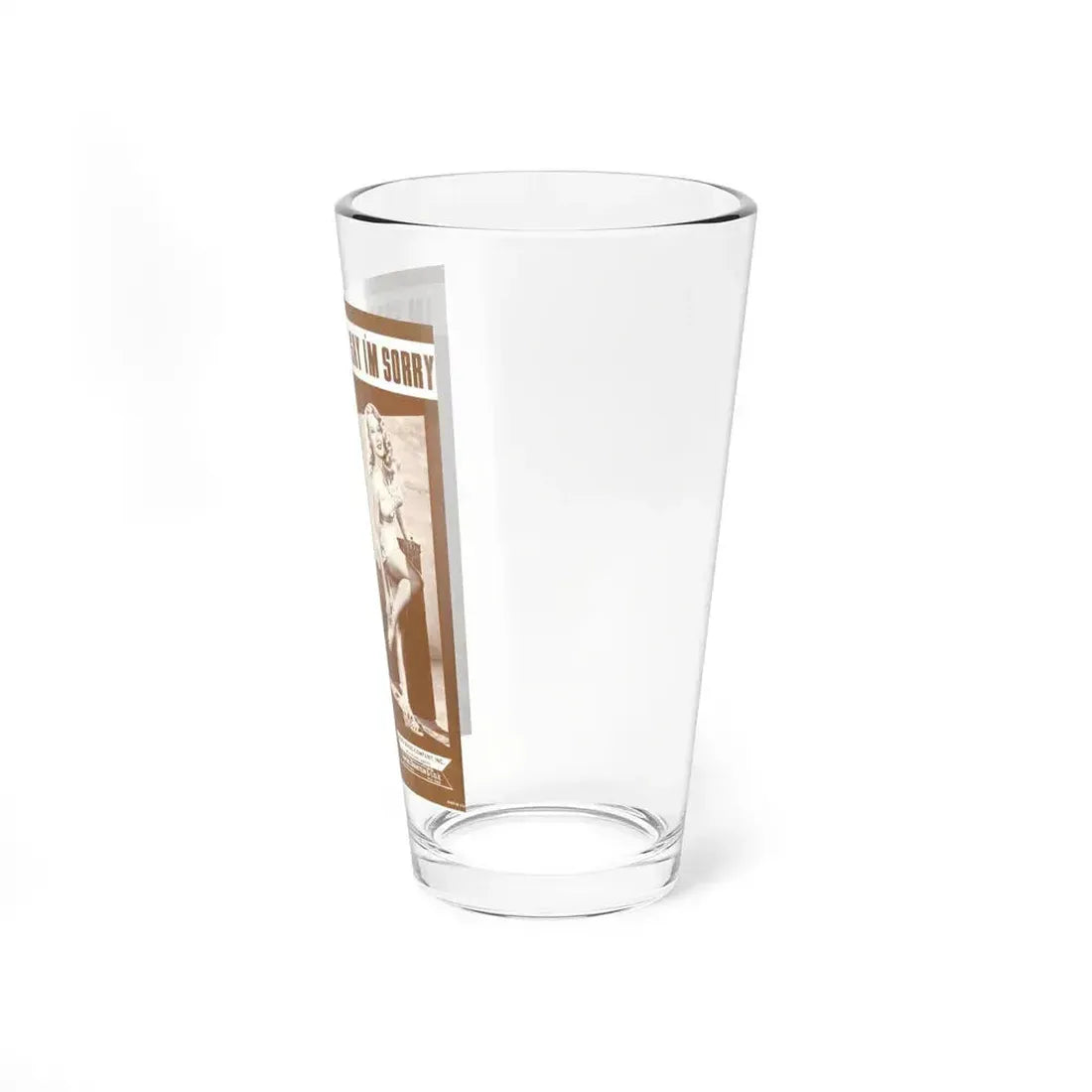 Adele Jergens #21 - B&W Tinted Movie Add (Vintage Female Icon) Pint Glass 16oz - Go Mug Yourself