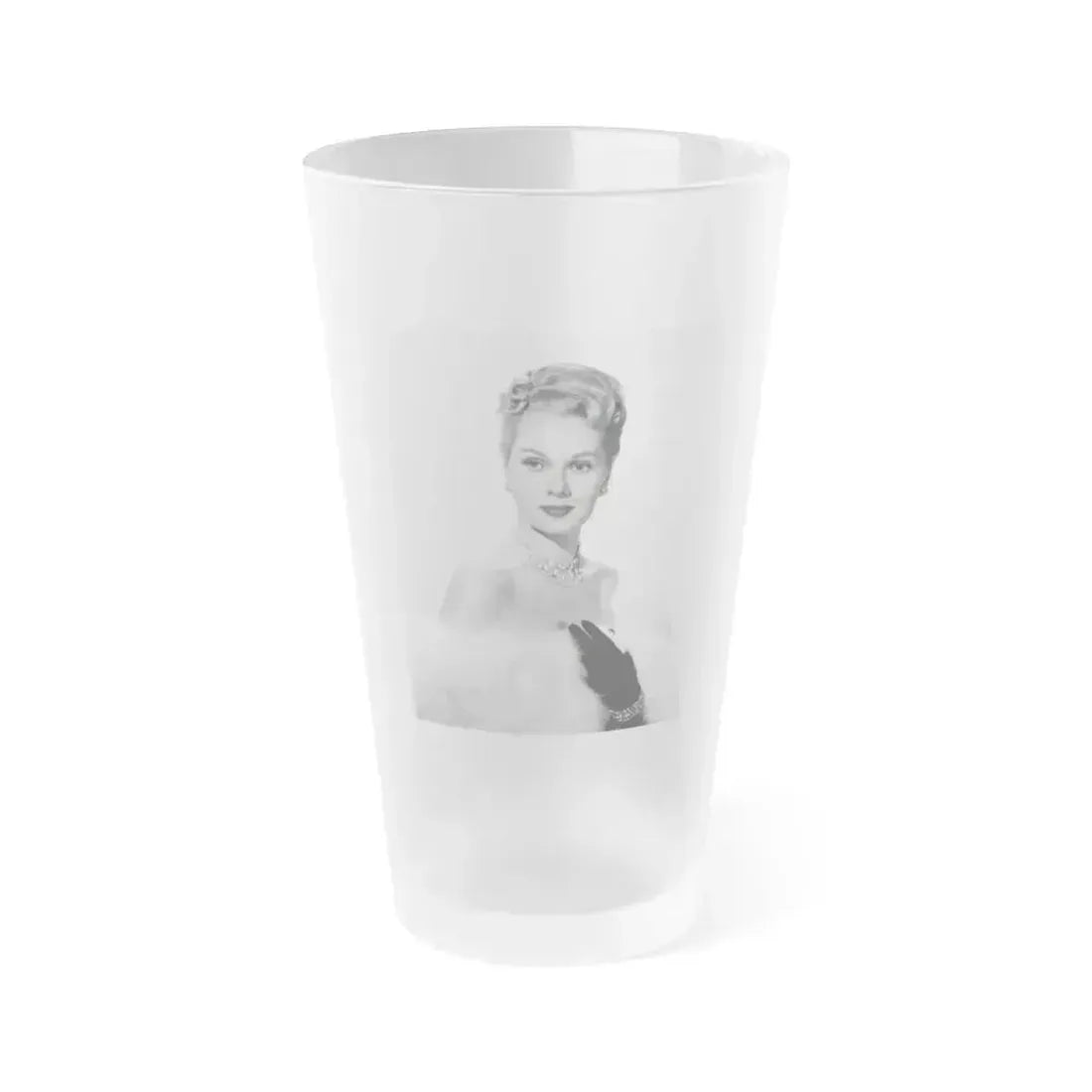 Adele Jergens #210 (Vintage Female Icon) Frosted Pint Glass 16oz 16oz Frosted - Go Mug Yourself