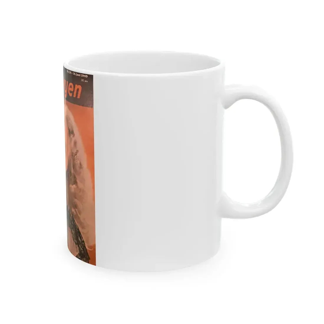 Adele Jergens #212 - Mag. Cover (Vintage Female Icon) White Coffee Mug - Go Mug Yourself