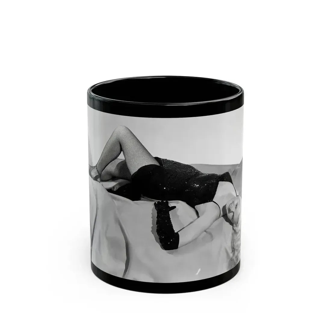 Adele Jergens #214 (Vintage Female Icon) Black Coffee Mug 11oz - Go Mug Yourself