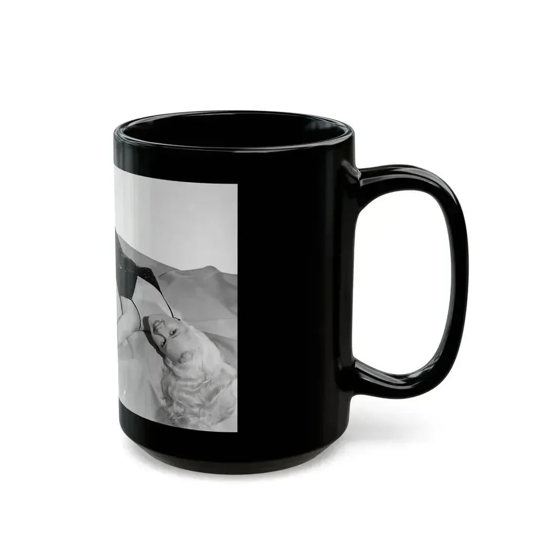 Adele Jergens #214 (Vintage Female Icon) Black Coffee Mug - Go Mug Yourself
