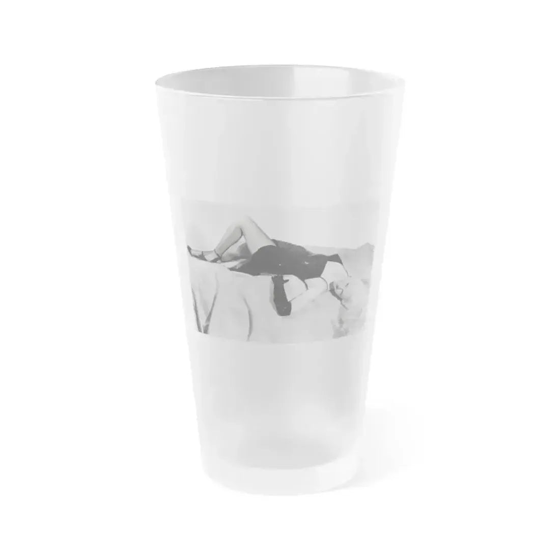 Adele Jergens #214 (Vintage Female Icon) Frosted Pint Glass 16oz 16oz Frosted - Go Mug Yourself
