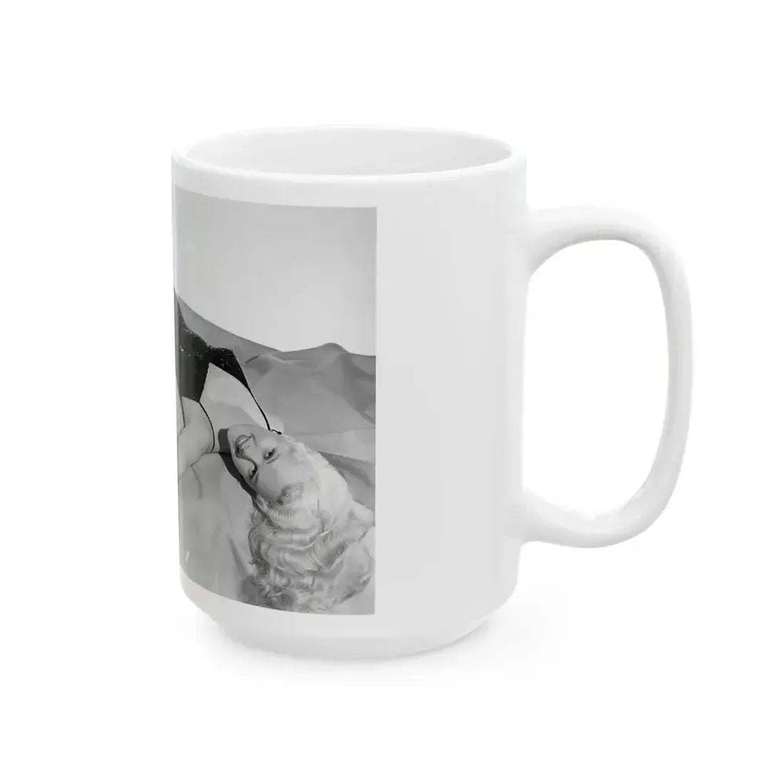 Adele Jergens #214 (Vintage Female Icon) White Coffee Mug - Go Mug Yourself