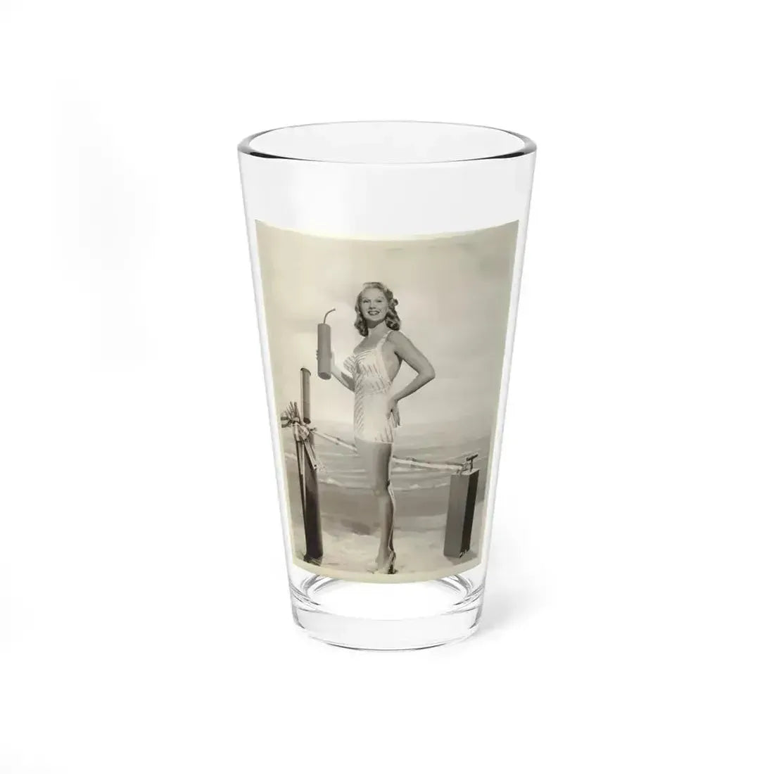 Adele Jergens #216 (Vintage Female Icon) Pint Glass 16oz 16oz - Go Mug Yourself
