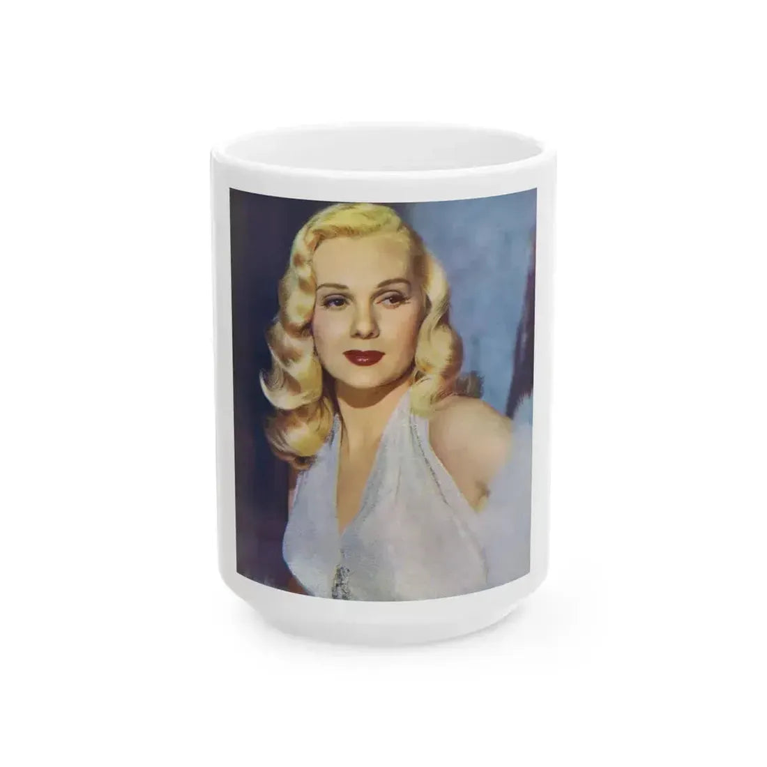 Adele Jergens #218 (Vintage Female Icon) White Coffee Mug 15oz - Go Mug Yourself