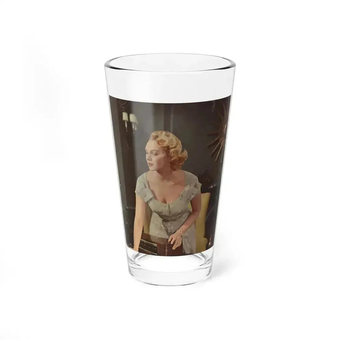 Adele Jergens #224 - Promo Photo Lobby Card from ''The Cobweb'' '55 Film (Vintage Female Icon) Pint Glass 16oz 16oz - Go Mug Yourself
