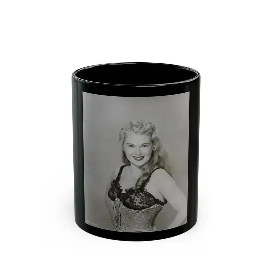 Adele Jergens #225 (Vintage Female Icon) Black Coffee Mug 11oz - Go Mug Yourself