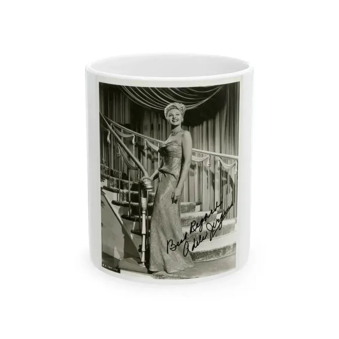 Adele Jergens #229 (Vintage Female Icon) White Coffee Mug 11oz - Go Mug Yourself