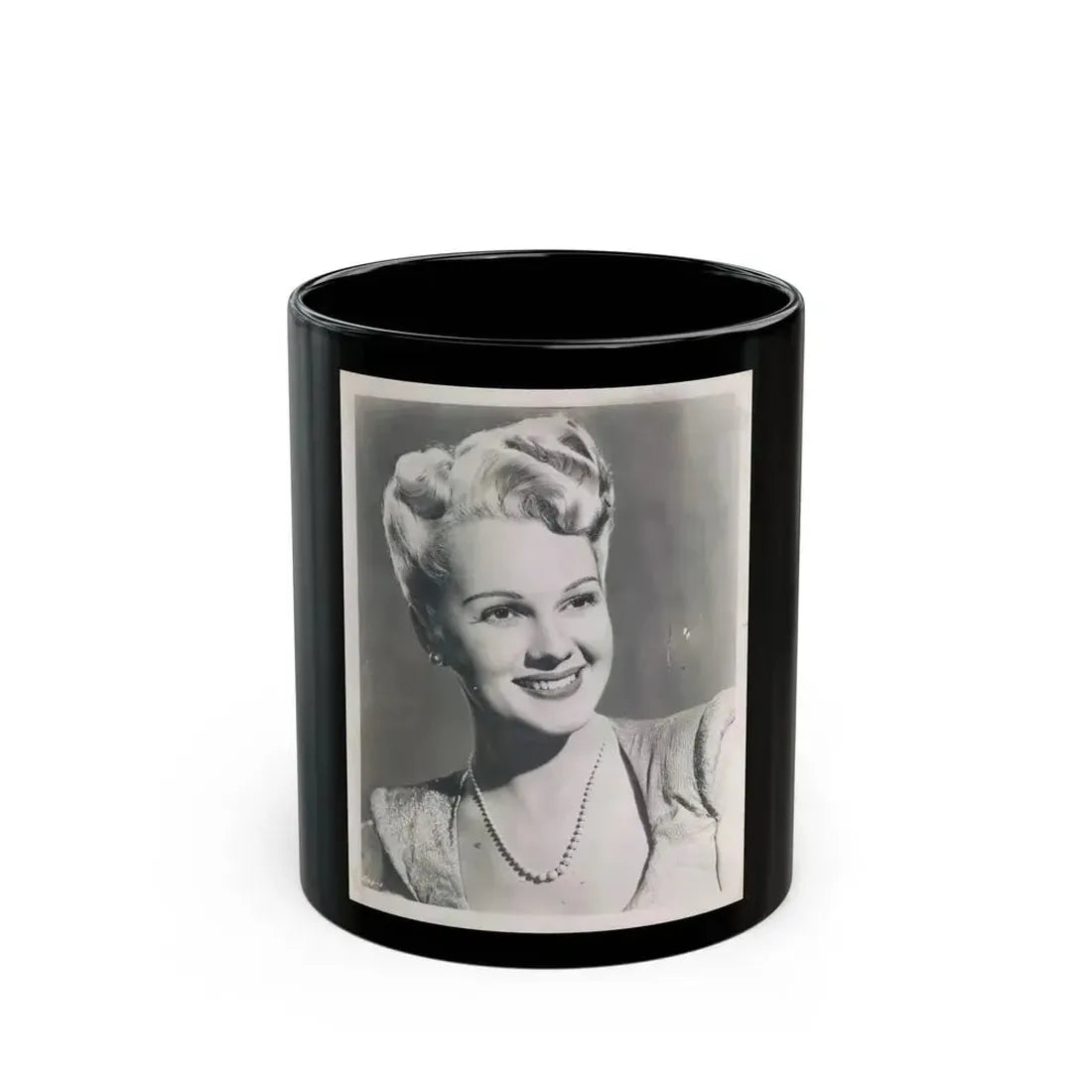 Adele Jergens #229_1 (Vintage Female Icon) Black Coffee Mug 11oz - Go Mug Yourself