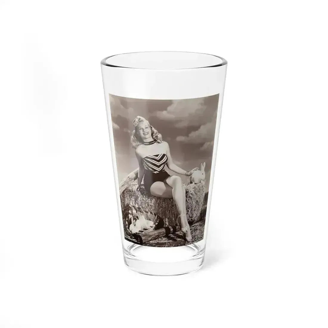 Adele Jergens #23 (Vintage Female Icon) Pint Glass 16oz 16oz - Go Mug Yourself