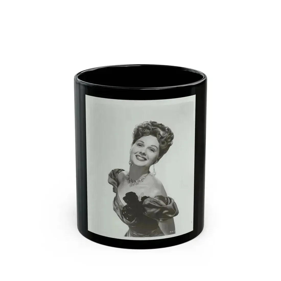 Adele Jergens #235 (Vintage Female Icon) Black Coffee Mug 11oz - Go Mug Yourself