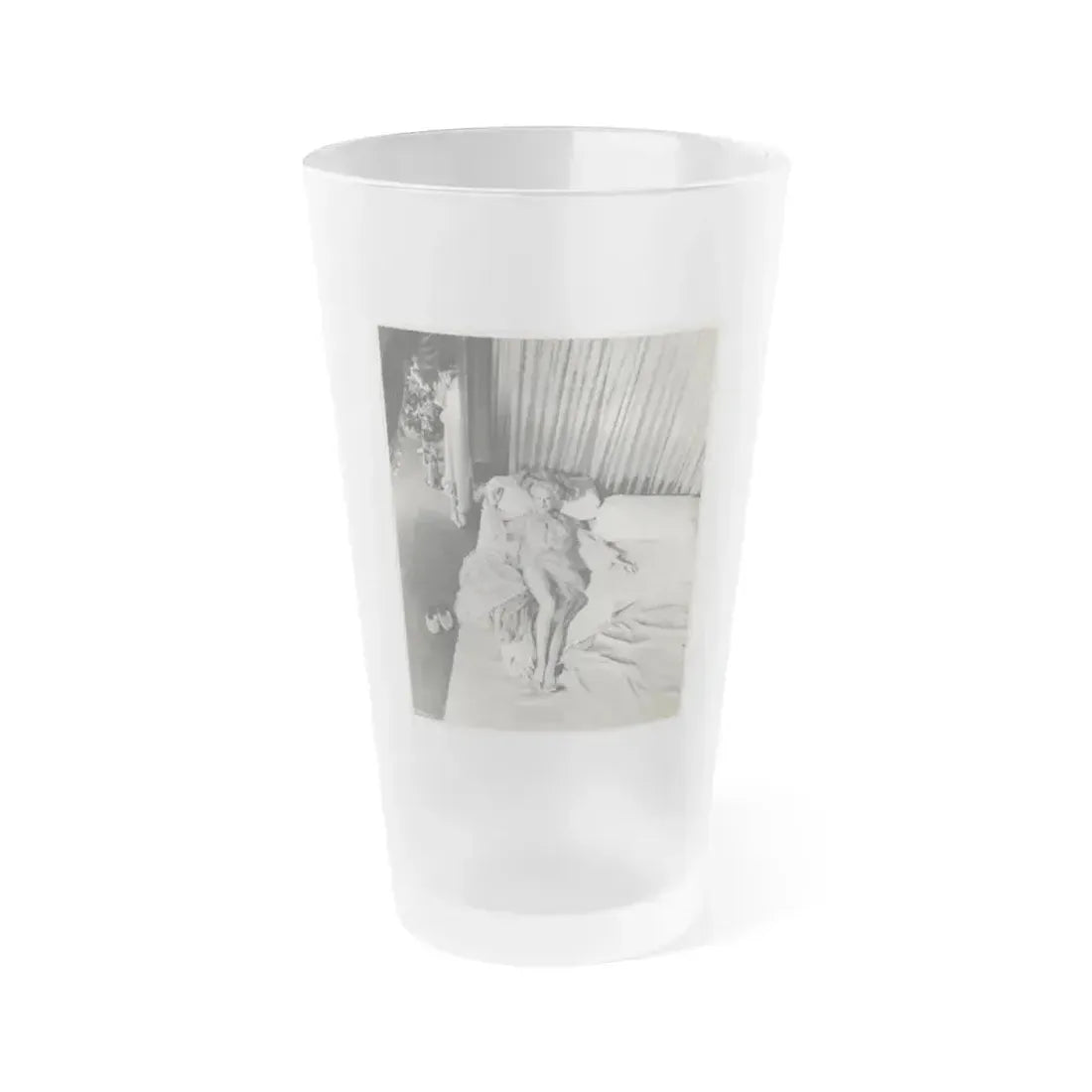 Adele Jergens #237 (Vintage Female Icon) Frosted Pint Glass 16oz 16oz Frosted - Go Mug Yourself