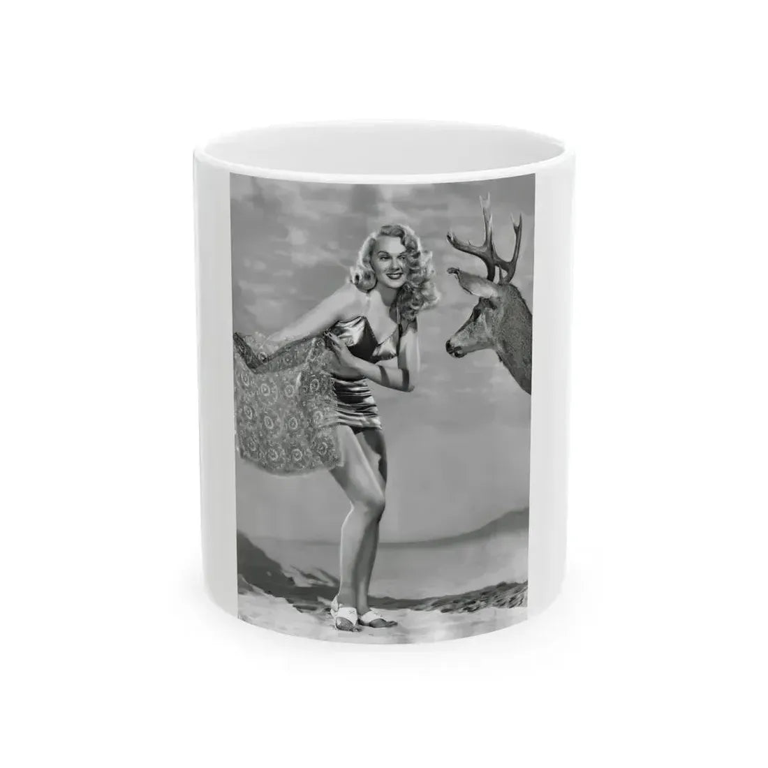 Adele Jergens #241 (Vintage Female Icon) White Coffee Mug 11oz - Go Mug Yourself