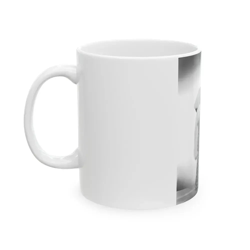 Adele Jergens #246 - Vintage B&W Glamour Promo Photo for ''Armored Car Robbery'' '50 (Vintage Female Icon) White Coffee Mug - Go Mug Yourself