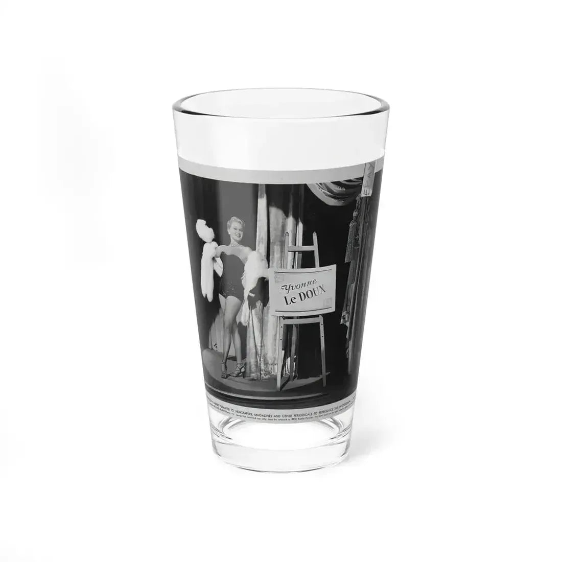 Adele Jergens #249 - Vintage B&W Glamour Promo Photo Photo for ''Armored Car Robbery'' '50 Film (Vintage Female Icon) Pint Glass 16oz 16oz - Go Mug Yourself