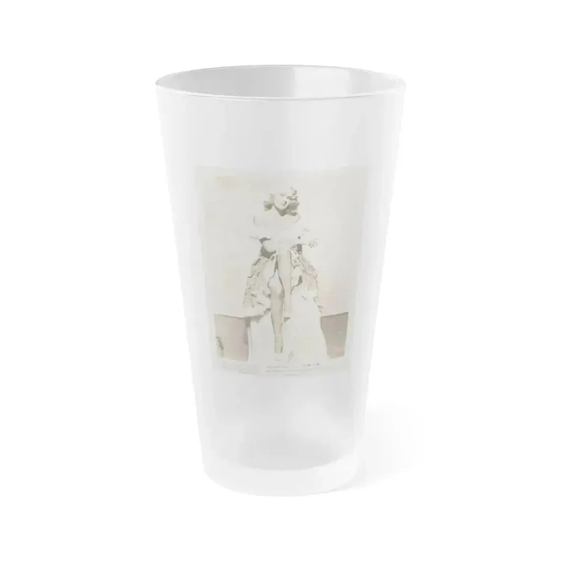 Adele Jergens #250 (Vintage Female Icon) Frosted Pint Glass 16oz 16oz Frosted - Go Mug Yourself