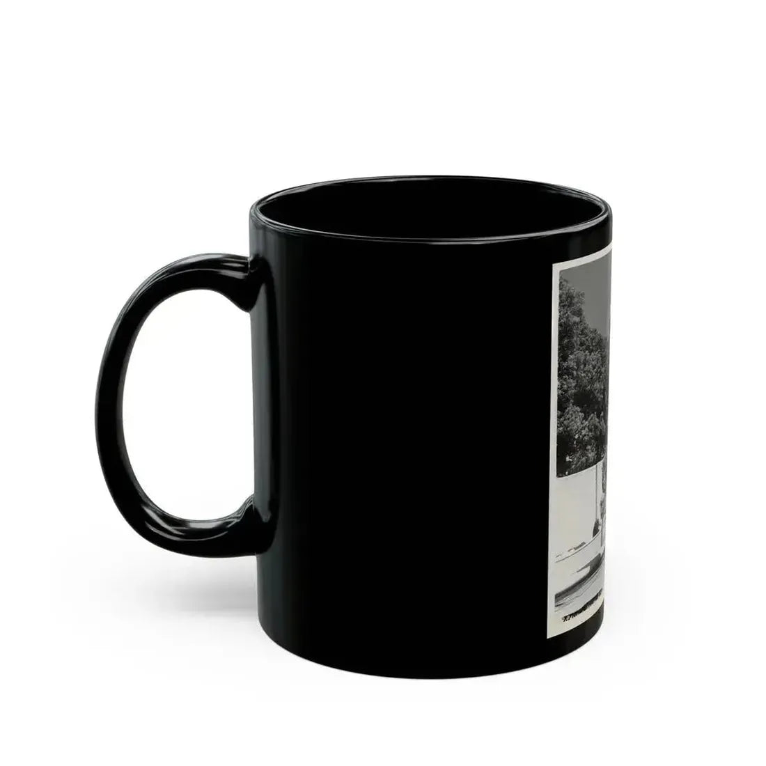 Adele Jergens #251 - B&W Full Body Cheesecake Photo (Vintage Female Icon) Black Coffee Mug - Go Mug Yourself