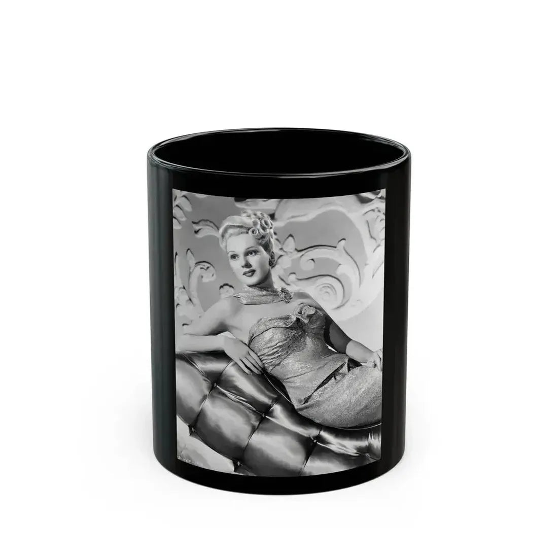 Adele Jergens #253 (Vintage Female Icon) Black Coffee Mug 11oz - Go Mug Yourself