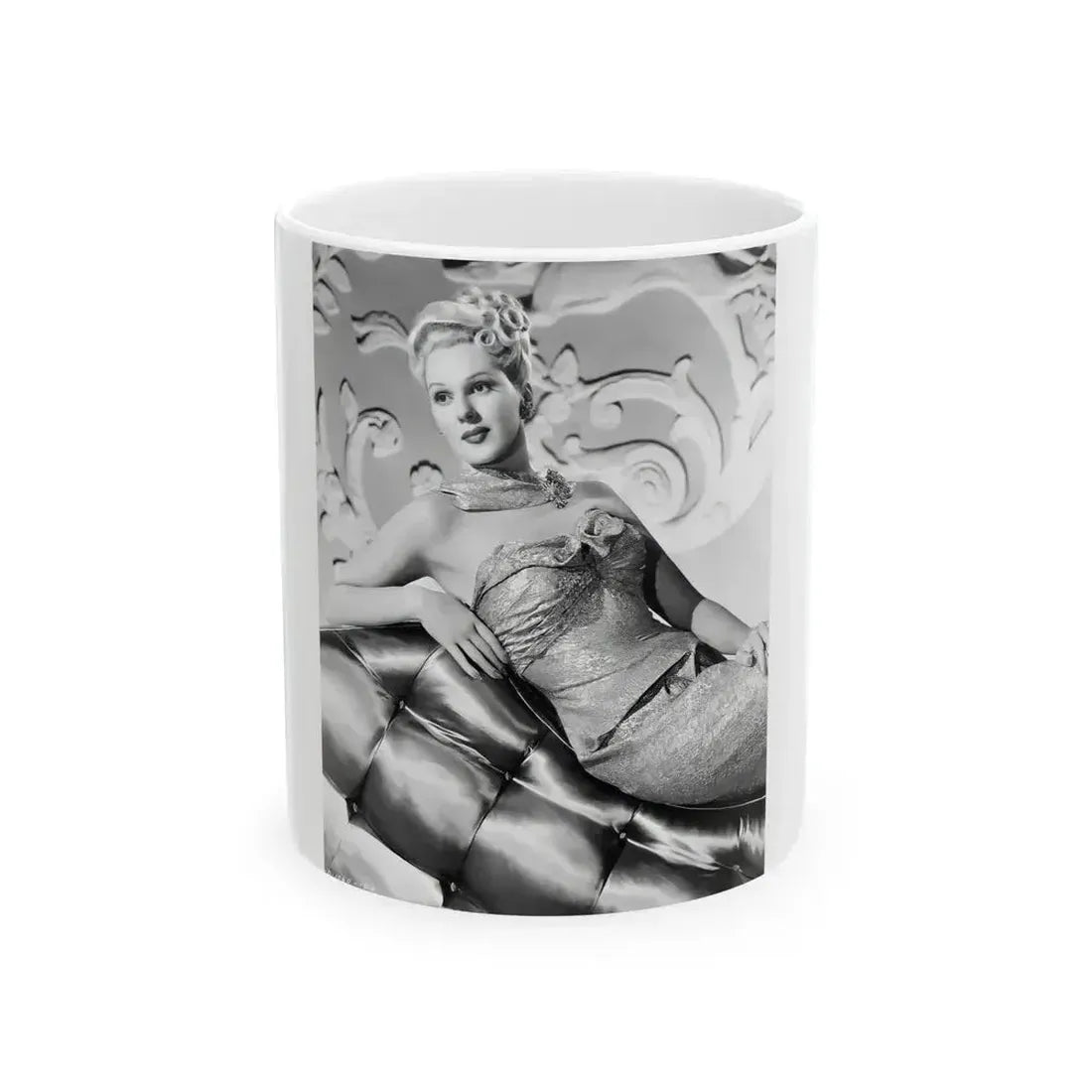 Adele Jergens #253 (Vintage Female Icon) White Coffee Mug 11oz - Go Mug Yourself