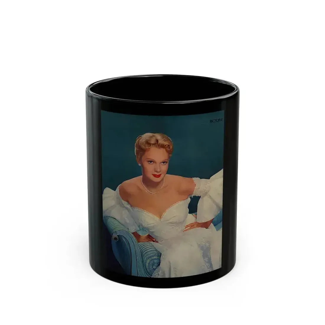 Adele Jergens #254 (Vintage Female Icon) Black Coffee Mug 11oz - Go Mug Yourself