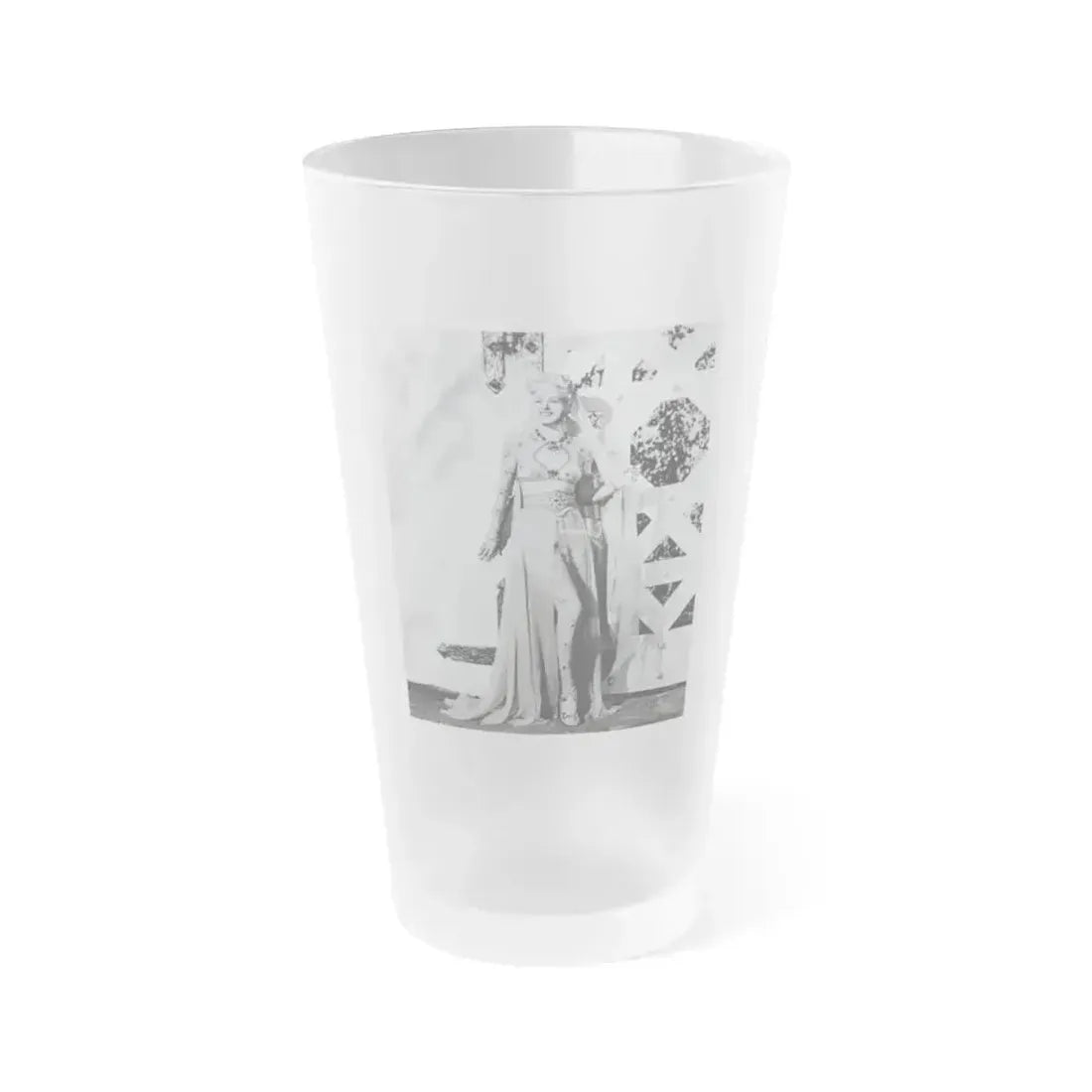 Adele Jergens #257 (Vintage Female Icon) Frosted Pint Glass 16oz 16oz Frosted - Go Mug Yourself