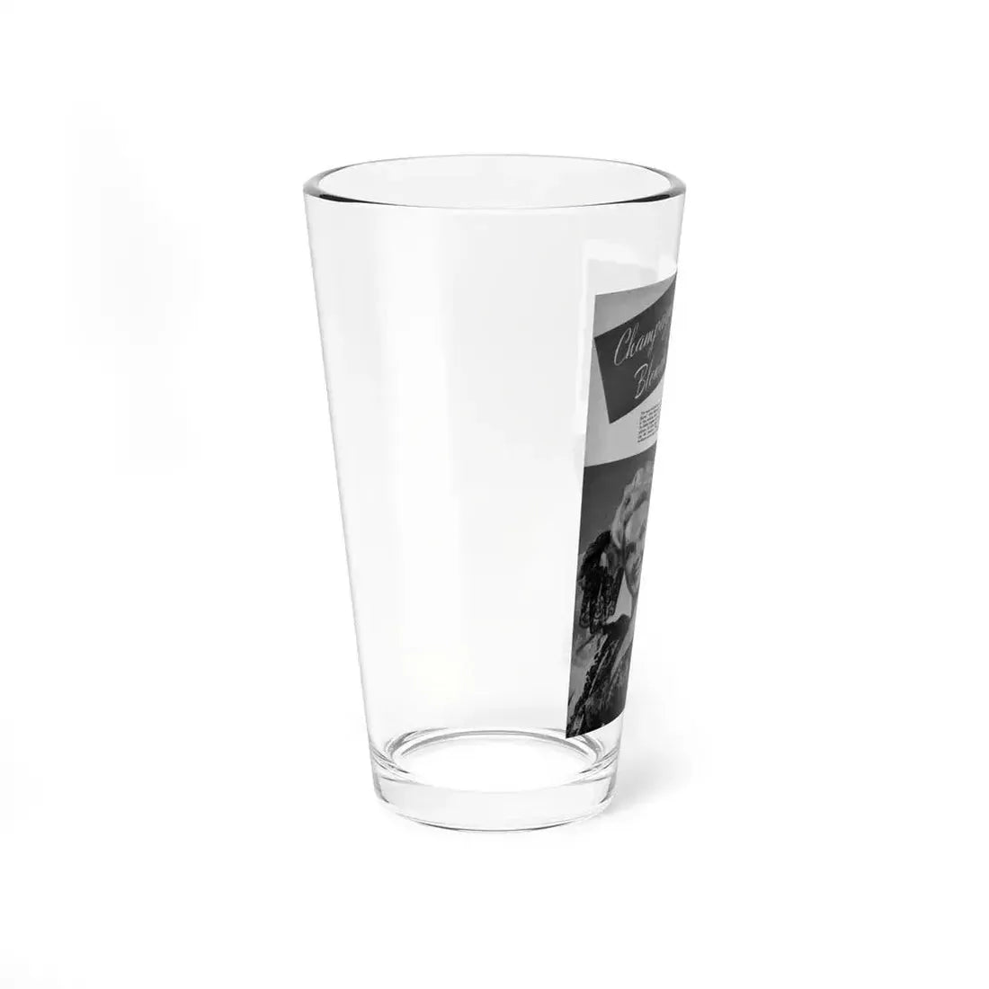 Adele Jergens #258 - 1 Page, 3 B&W Photos including Glamour & Pin-Up Photos also 2 Captions Circa 1947 Mag. Page (Vintage Female Icon) Pint Glass 16oz - Go Mug Yourself