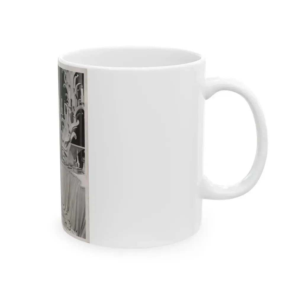 Adele Jergens #259 - 8x10 Vintage B&W Glamour Promo Photo for ''A Thousand And One Nights'' '45 Film (Vintage Female Icon) White Coffee Mug - Go Mug Yourself