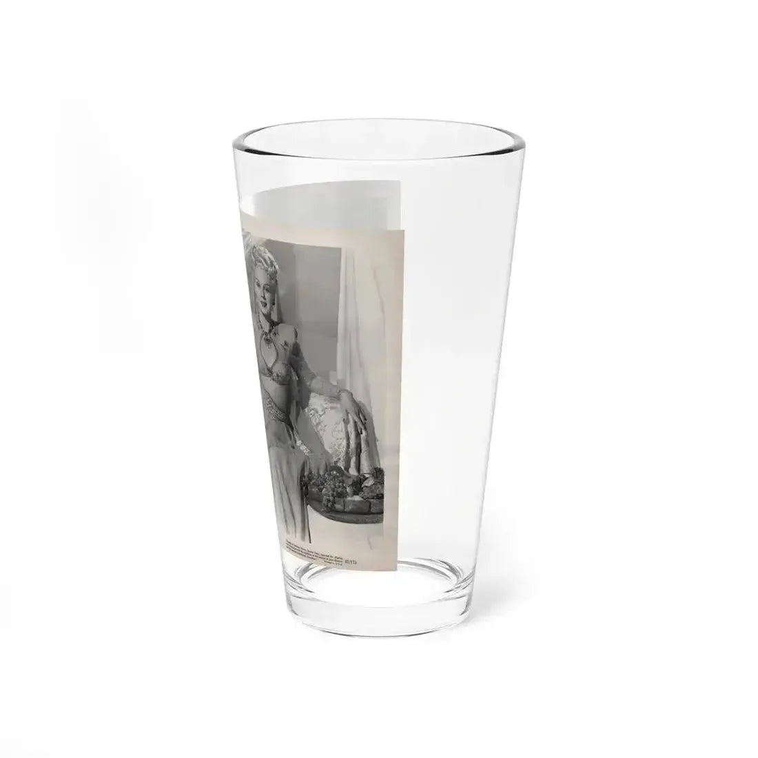 Adele Jergens #260 - 8x10 Vintage B&W Glamour Promo Photo for ''A Thousand And One Nights'' '45 Film (Vintage Female Icon) Pint Glass 16oz - Go Mug Yourself