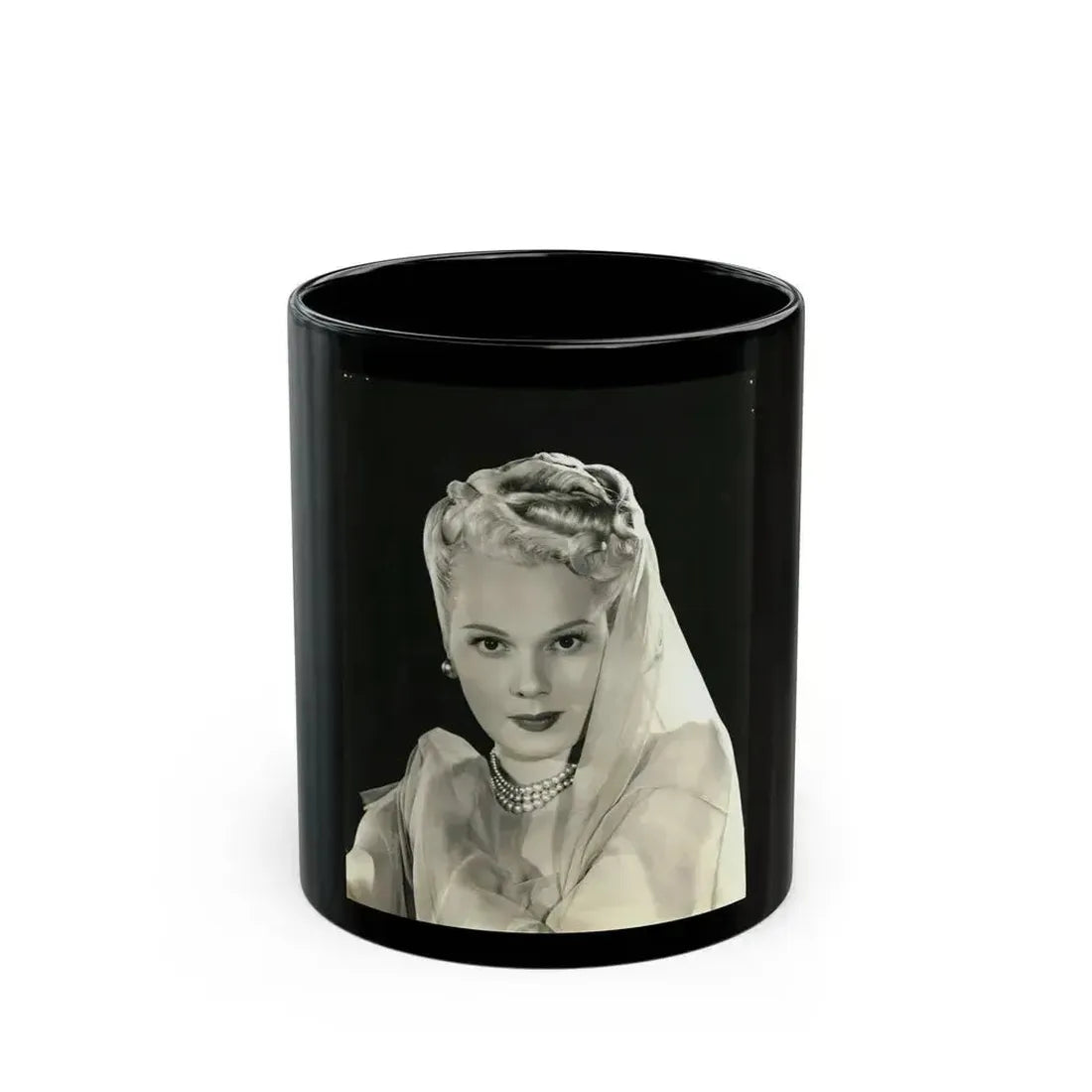 Adele Jergens #261 (Vintage Female Icon) Black Coffee Mug 11oz - Go Mug Yourself