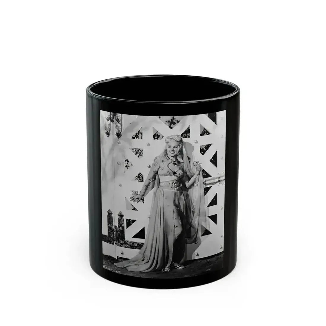 Adele Jergens #263 (Vintage Female Icon) Black Coffee Mug 11oz - Go Mug Yourself