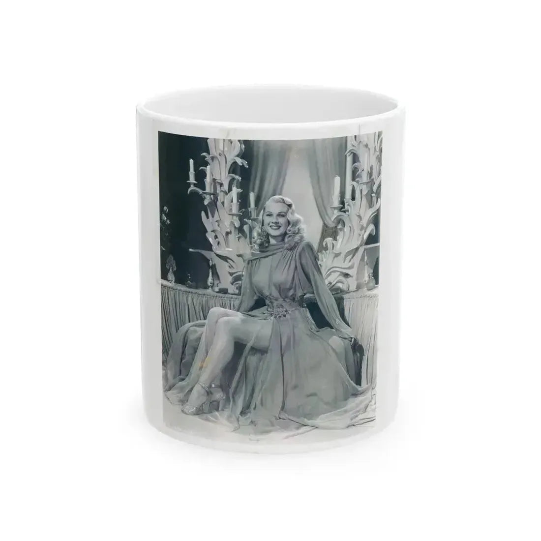 Adele Jergens #266 (Vintage Female Icon) White Coffee Mug 11oz - Go Mug Yourself