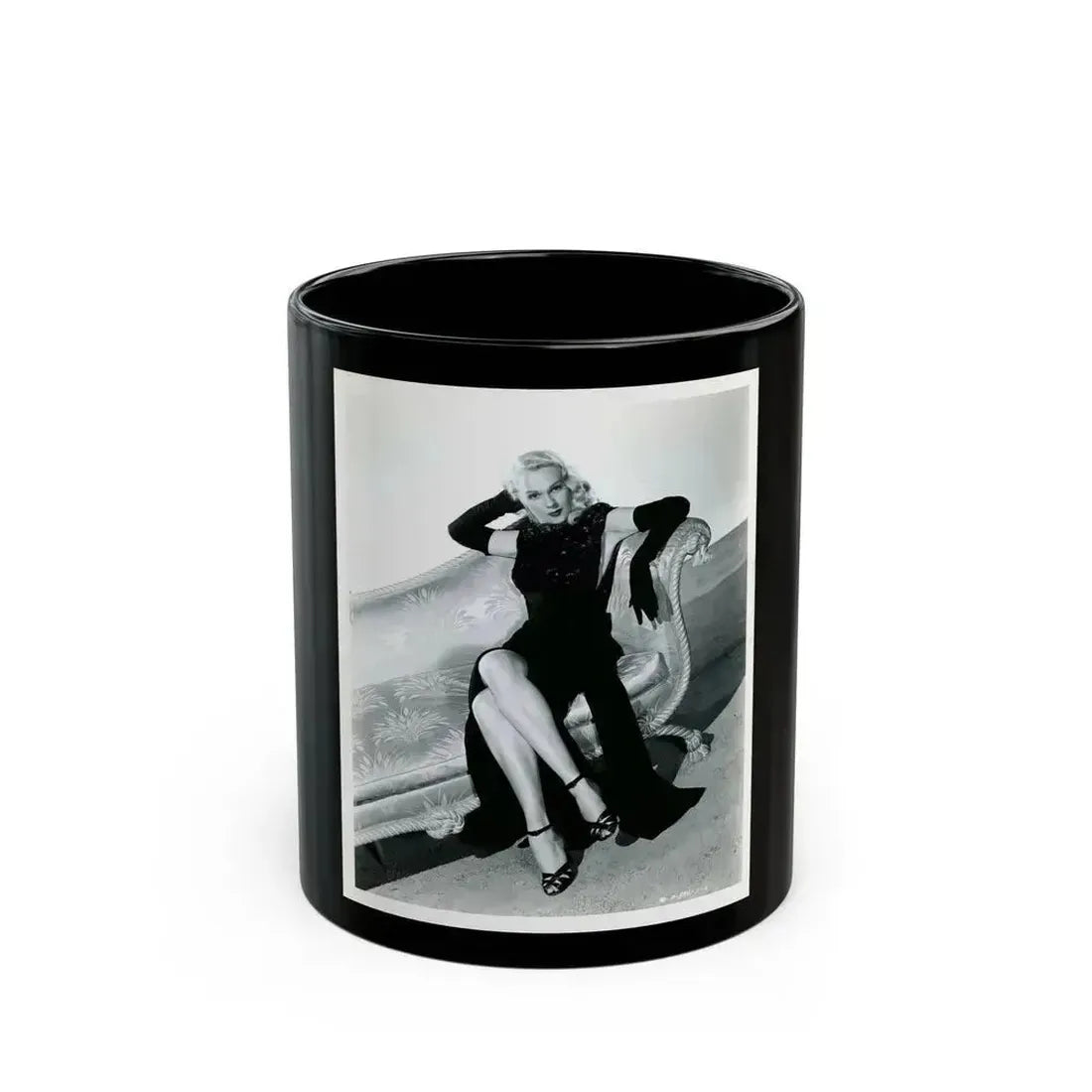 Adele Jergens #268 (Vintage Female Icon) Black Coffee Mug 11oz - Go Mug Yourself