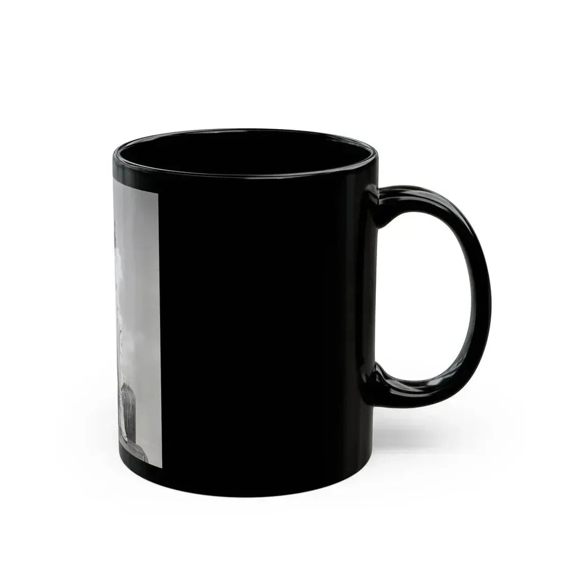 Adele Jergens #271 - 7x9 Vintage B&W Full Body Sandal Heel Clads, Feet & Leggy Photo from 4-2-52 (Vintage Female Icon) Black Coffee Mug - Go Mug Yourself