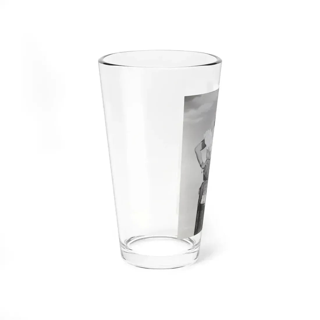 Adele Jergens #271 - 7x9 Vintage B&W Full Body Sandal Heel Clads, Feet & Leggy Photo from 4-2-52 (Vintage Female Icon) Pint Glass 16oz - Go Mug Yourself