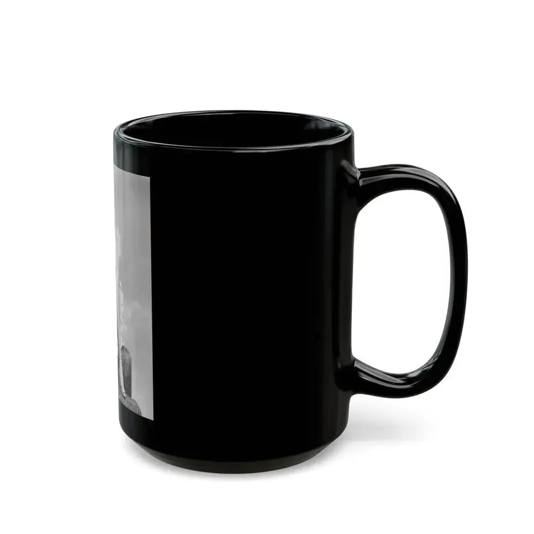 Adele Jergens #272 - 7x9 Vintage B&W Full Body Sandal Heel Clads, Feet & Leggy Photo from 4-24-52_1 (Vintage Female Icon) Black Coffee Mug - Go Mug Yourself