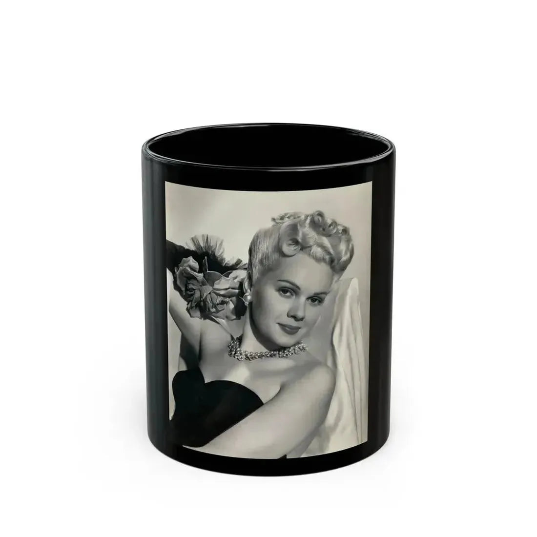 Adele Jergens #276 (Vintage Female Icon) Black Coffee Mug 11oz - Go Mug Yourself