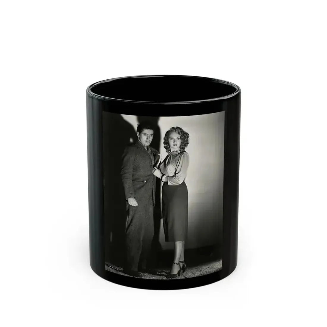 Adele Jergens #278 (Vintage Female Icon) Black Coffee Mug 11oz - Go Mug Yourself
