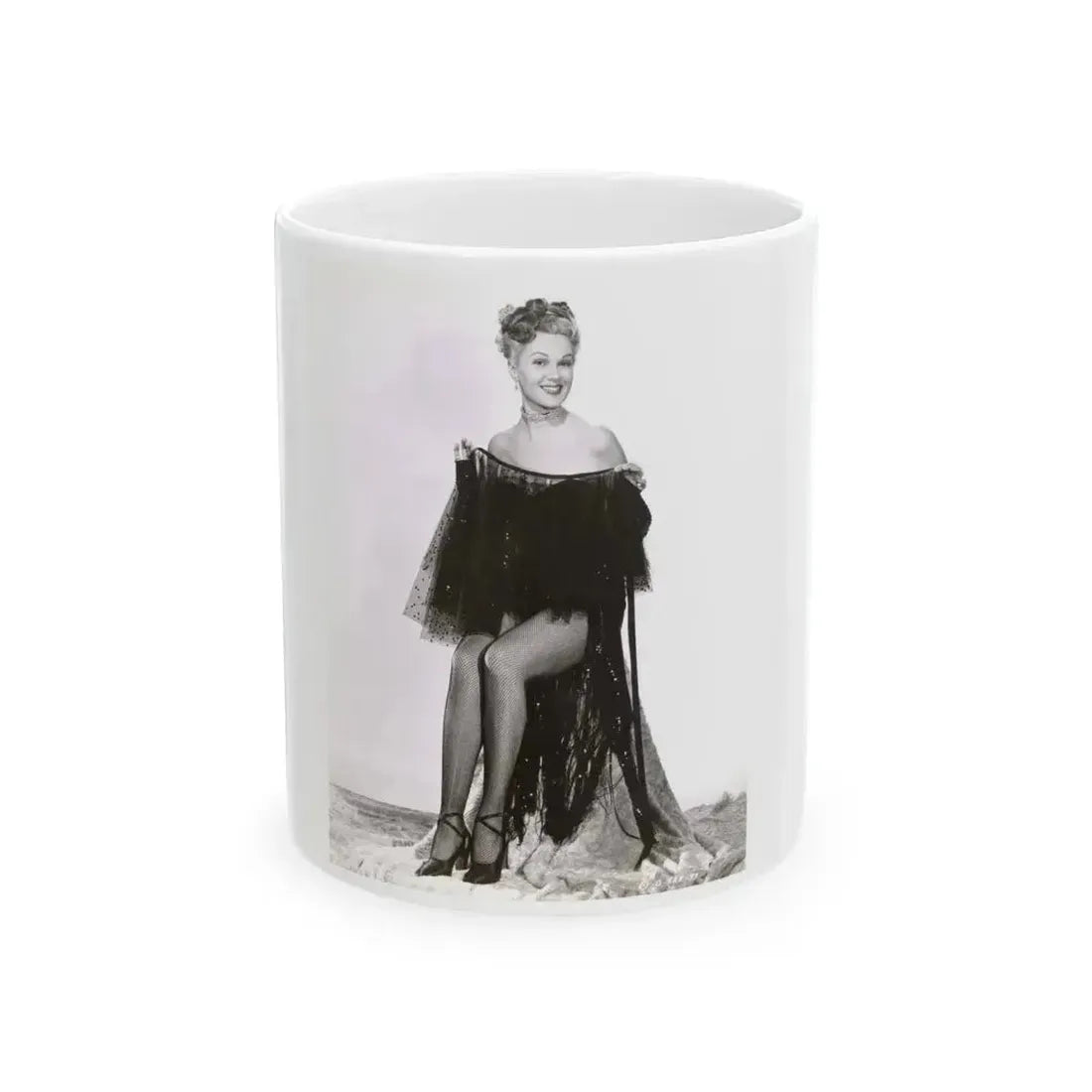 Adele Jergens #28 (Vintage Female Icon) White Coffee Mug 11oz - Go Mug Yourself