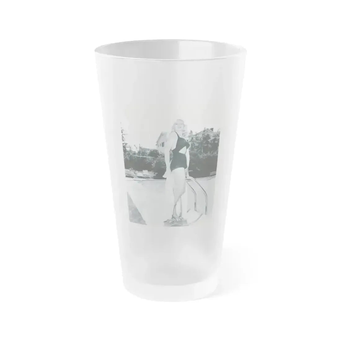 Adele Jergens #281 (Vintage Female Icon) Frosted Pint Glass 16oz 16oz Frosted - Go Mug Yourself
