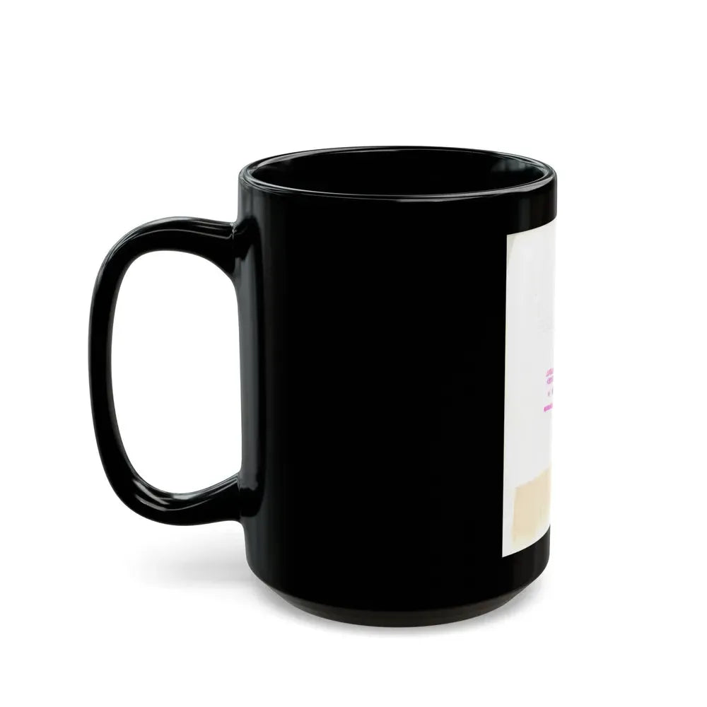 Adele Jergens #282 - 8x10 Vintage B&W Upper Body Glamour Photo from 8-8-50_1 (Vintage Female Icon) Black Coffee Mug - Go Mug Yourself