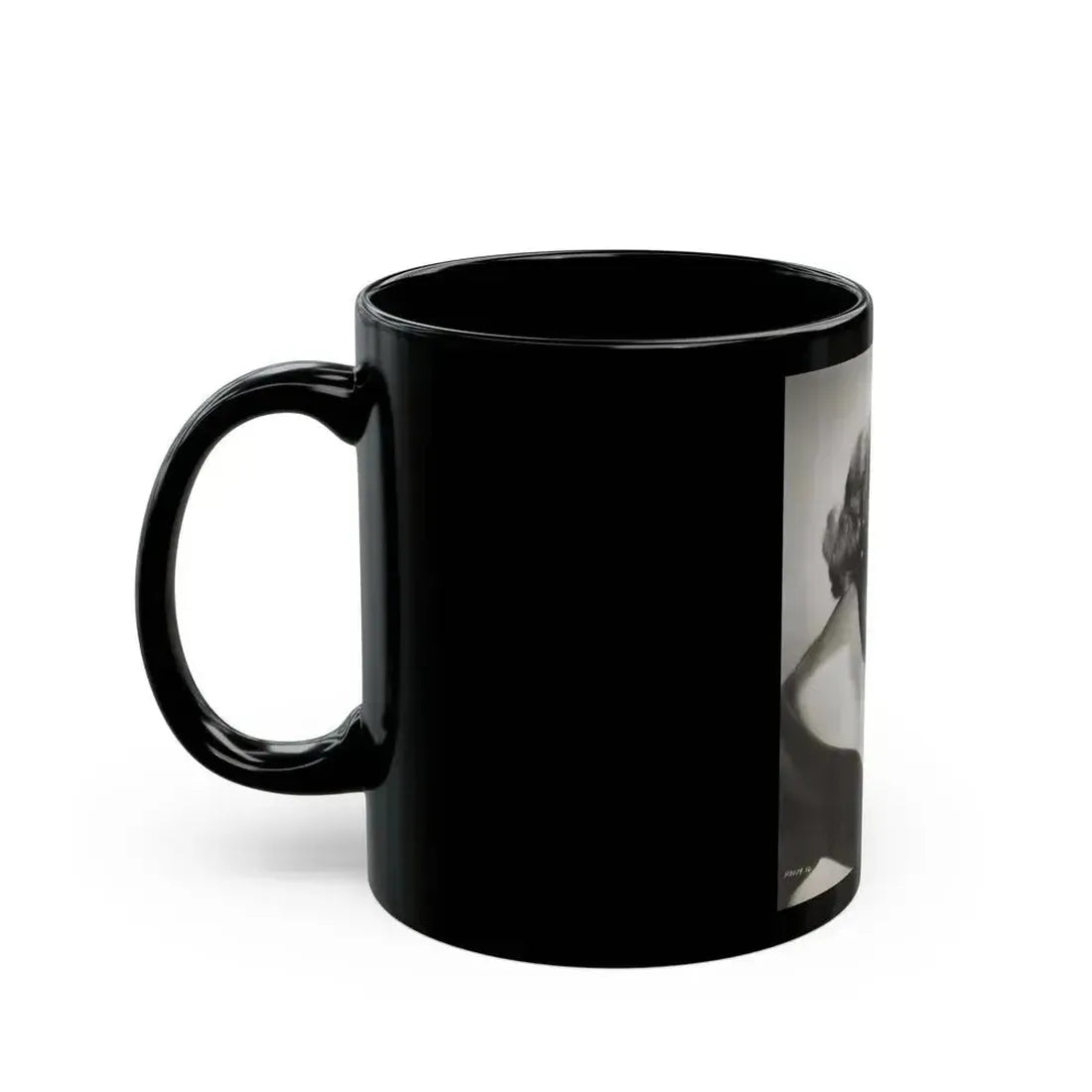 Adele Jergens #286 - 8x10 Vinatge B&W Shoulder to Head Glamour Portrait Photo from 1952 (Vintage Female Icon) Black Coffee Mug - Go Mug Yourself