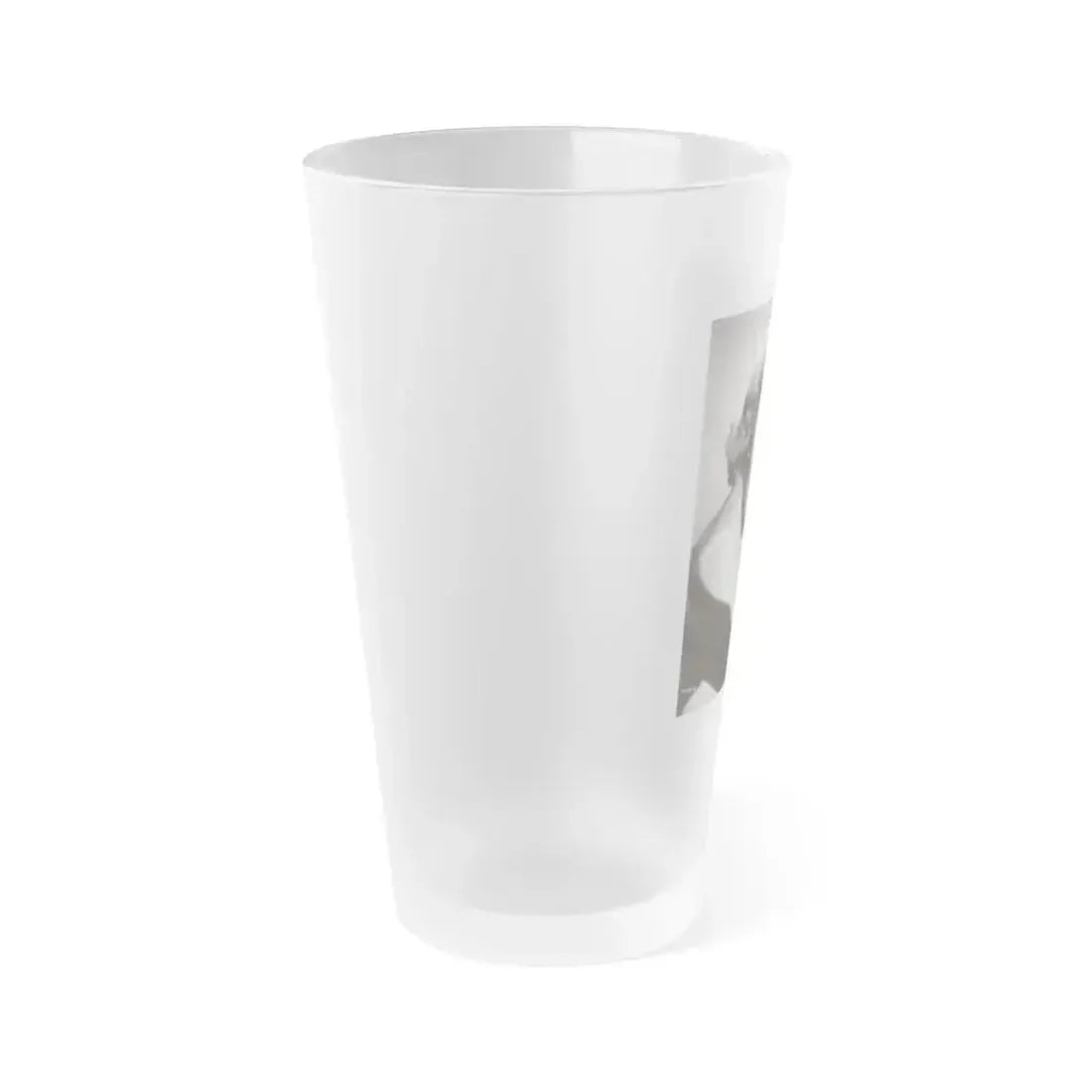 Adele Jergens #286 - 8x10 Vinatge B&W Shoulder to Head Glamour Portrait Photo from 1952 (Vintage Female Icon) Frosted Pint Glass 16oz - Go Mug Yourself
