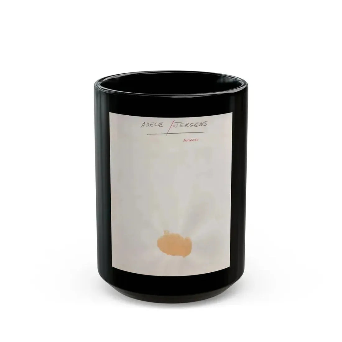 Adele Jergens #286 - 8x10 Vinatge B&W Shoulder to Head Glamour Portrait Photo from 1952_1 (Vintage Female Icon) Black Coffee Mug 15oz - Go Mug Yourself